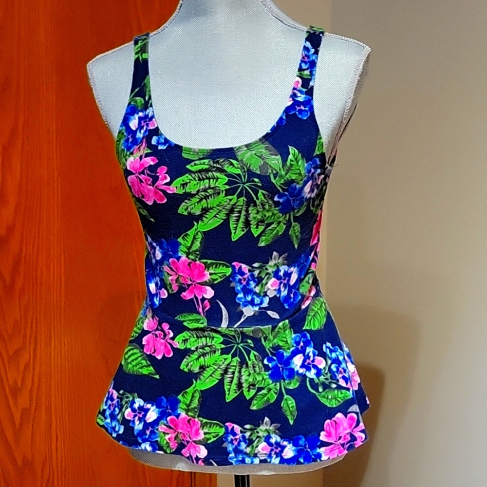 EXPRESS peplum floral top